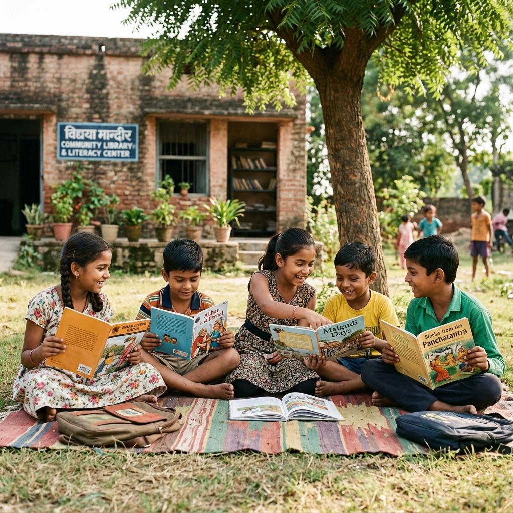 Students reading