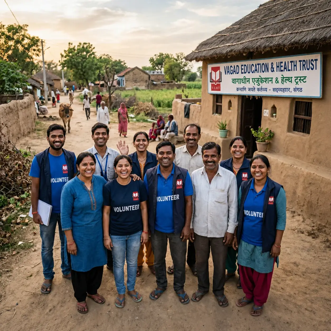 Smiling children supported by the trust